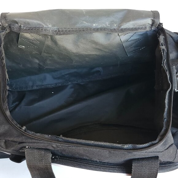 CBC Live Right Now News duffel bag Travel Bag Black Zip Up Canadian Broadcasting - Picture 9 of 9